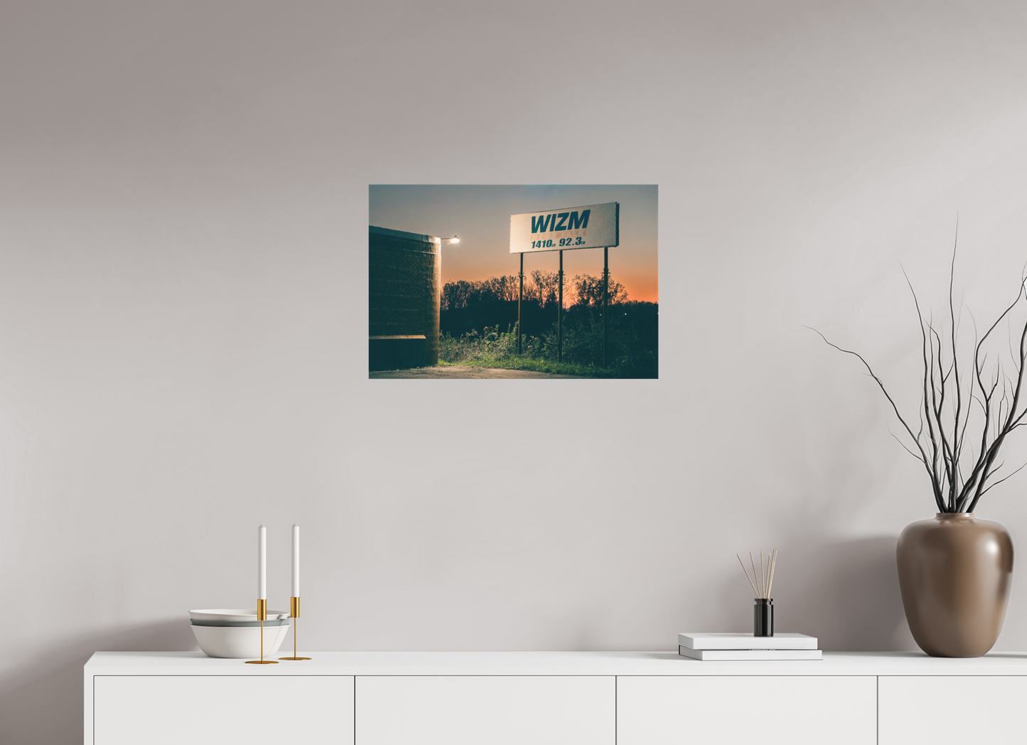 24 x 16″, Matte Canvas Radio Station