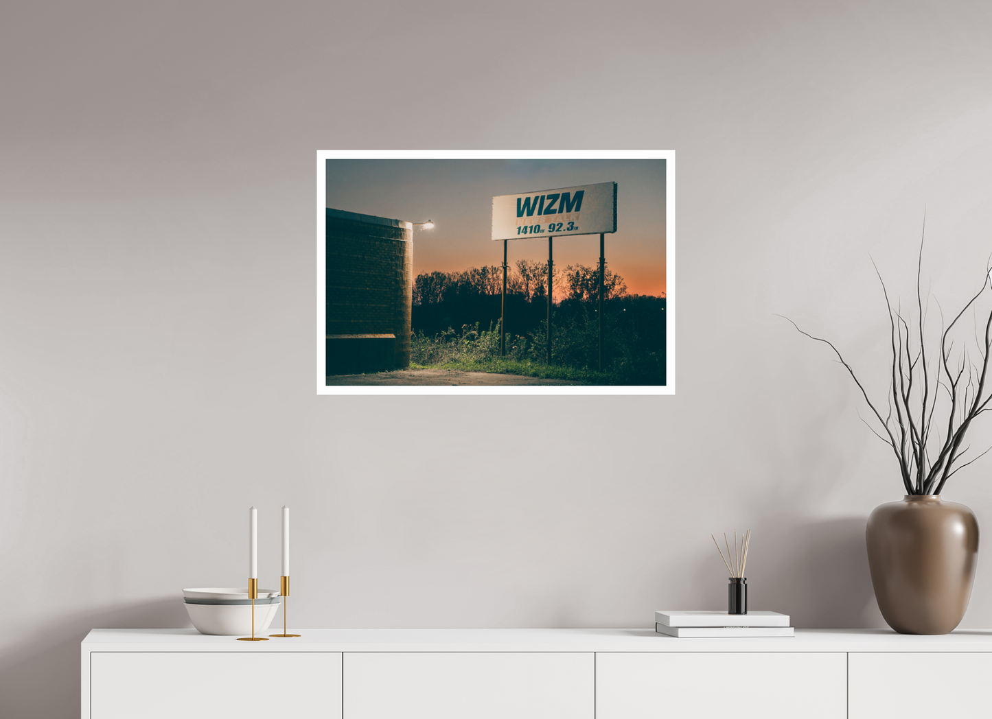 30 x 20″, .08 motif glossy print Radio Station