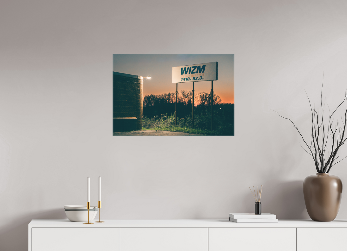 30 x 20″, Matte Canvas Radio Station